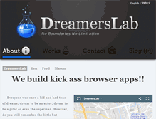 Tablet Screenshot of dreamerslab.com